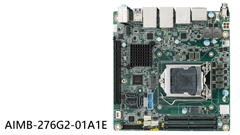 AIMB-276G2-00A1E, miniITX LGA1151 Dual DP/HDMI/PCIex16/2GbE,RoHS